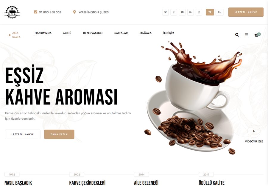 Cafe Web Demo