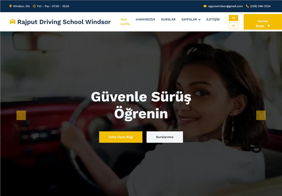 Sürücü Kursu Web Demo